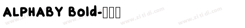 ALPHABY Bold字体转换